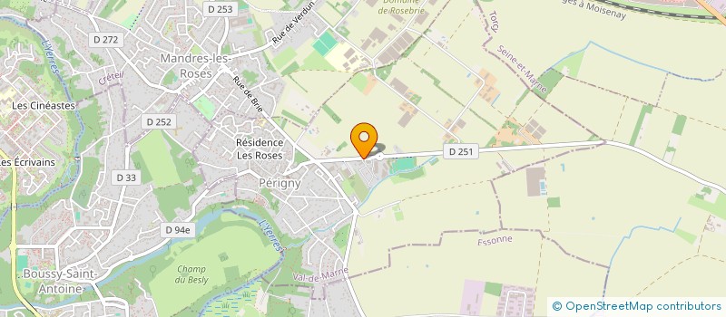 localisation de l'entreprise VF BRIE  PERIGNY