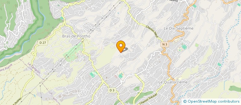 localisation de l'entreprise VF BTP 974  LE TAMPON