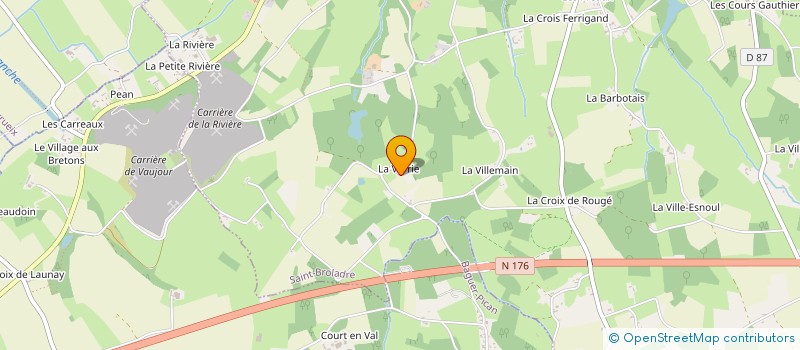 localisation de l'entreprise VF CARRELAGE  SAINT-BROLADRE