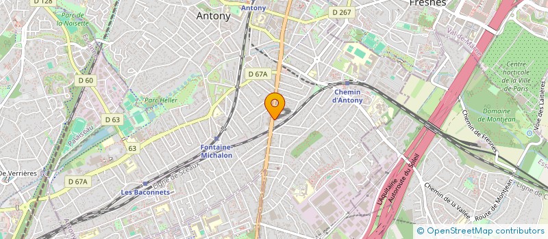 localisation de l'entreprise VF & CO à ANTONY