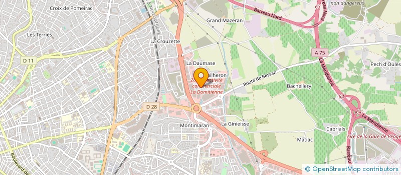localisation de l'entreprise VF COLOMBIERS à BEZIERS