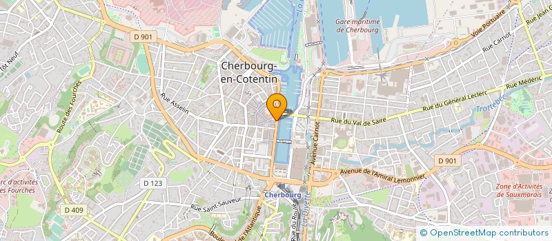 localisation de l'entreprise VF COMPANY à CHERBOURG-EN-COTENTIN
