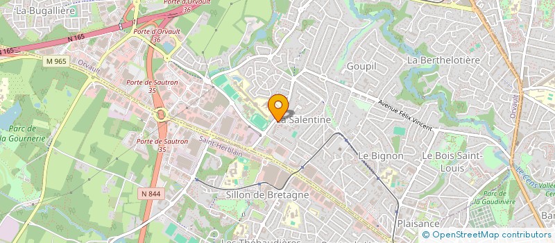 localisation de l'entreprise VF CONCEPT à ORVAULT