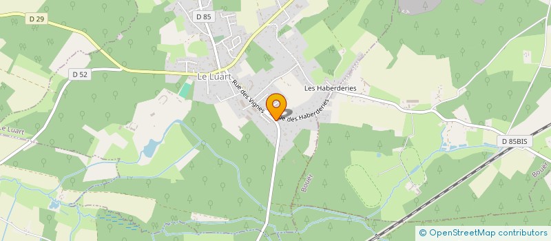 localisation de l'entreprise VF CONSTRUCTIONS à LE LUART