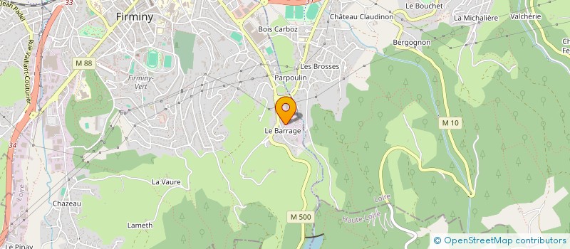 localisation de l'entreprise VF DIFFUSION  FIRMINY