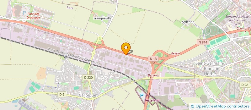 localisation de l'entreprise VF DIFFUSION  CARPIQUET