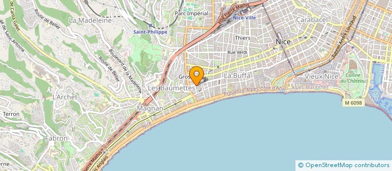 localisation de l'entreprise VF ELEC à NICE
