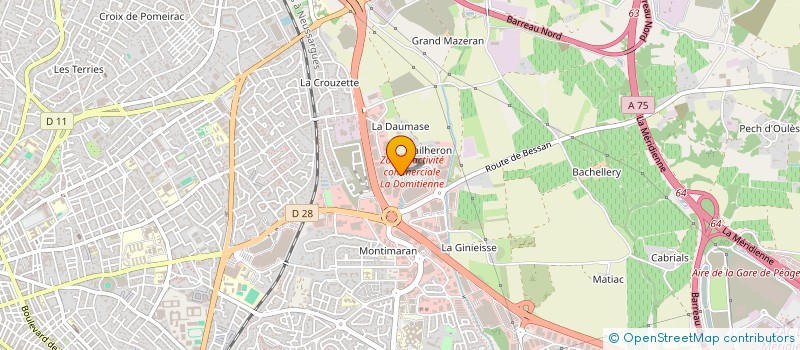 localisation de l'entreprise VF FINANCE à BEZIERS