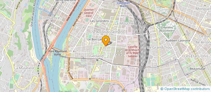 localisation de l'entreprise VF GUILLOTIERE à LYON