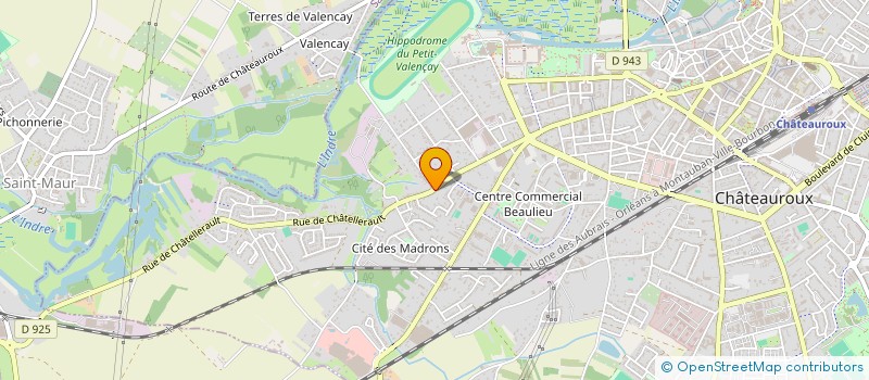 localisation de l'entreprise VF HOLDING à CHATEAUROUX