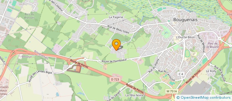 localisation de l'entreprise VF IMMO à BOUGUENAIS