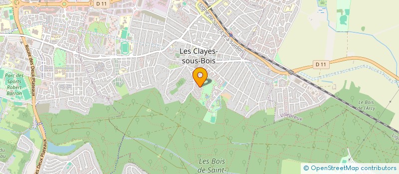 localisation de l'entreprise VF-INGENIERIE  LES CLAYES-SOUS-BOIS