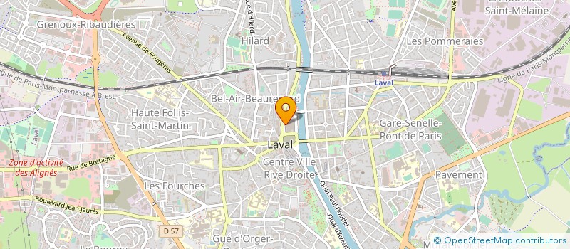 localisation de l'entreprise VF LAVAL à LAVAL