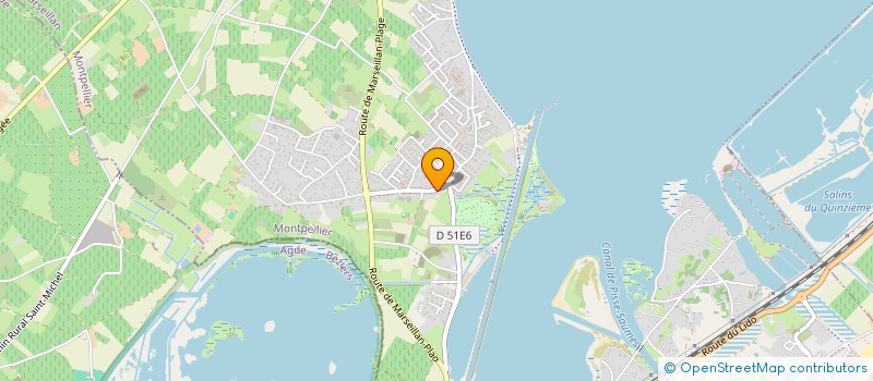 localisation de l'entreprise VF LOISIRS à MARSEILLAN