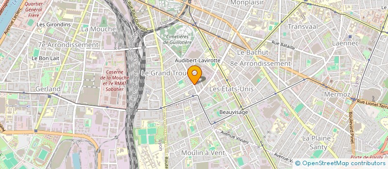 localisation de l'entreprise VF LYON à LYON