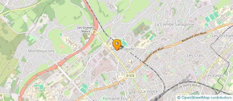 localisation de l'entreprise VF MECANIQUE à BESANCON
