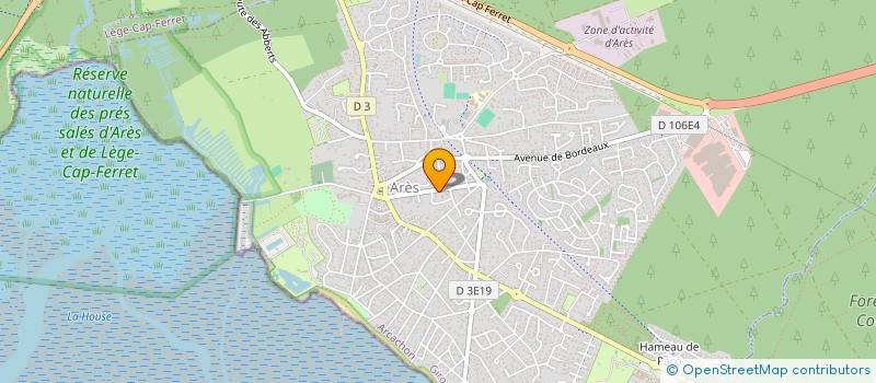 localisation de l'entreprise VF ONLINE  ARES