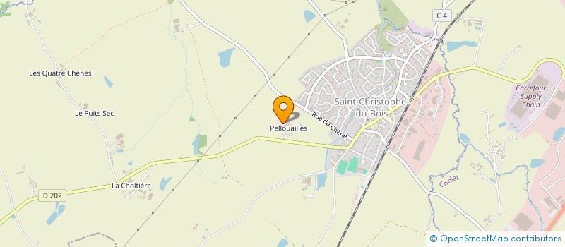 localisation de l'entreprise VF2B  SAINT-CHRISTOPHE-DU-BOIS