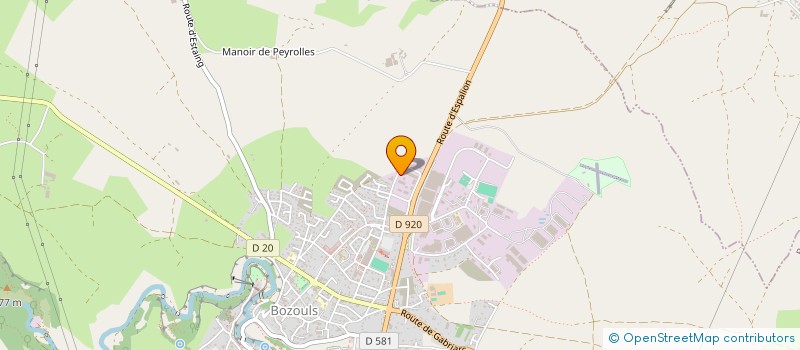 localisation de l'entreprise VFC12  BOZOULS