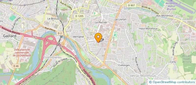 localisation de l'entreprise VFD KINESY à ANNEMASSE