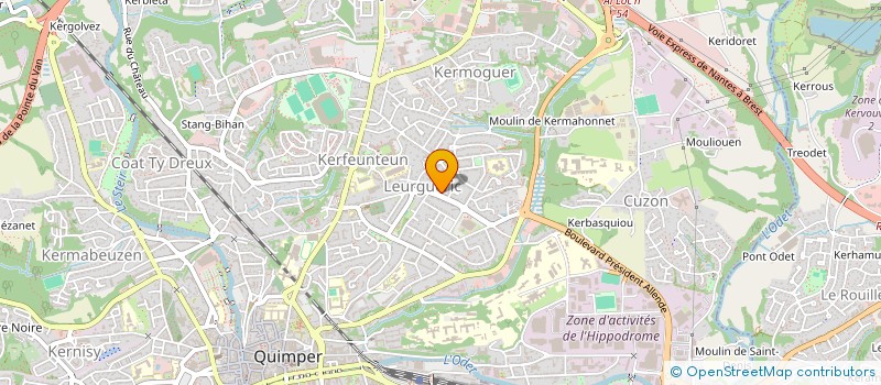 localisation de l'entreprise VFD VISION  QUIMPER