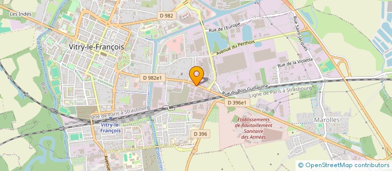 localisation de l'entreprise VFE LOGISTIQUE à VITRY-LE-FRANCOIS