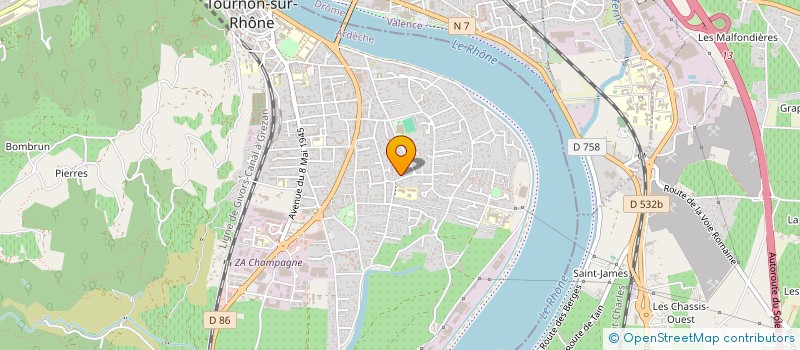 localisation de l'entreprise VFIMMO à TOURNON-SUR-RHONE