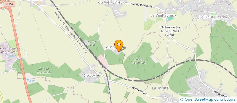 localisation de l'entreprise VFJ  LE VIEIL-EVREUX