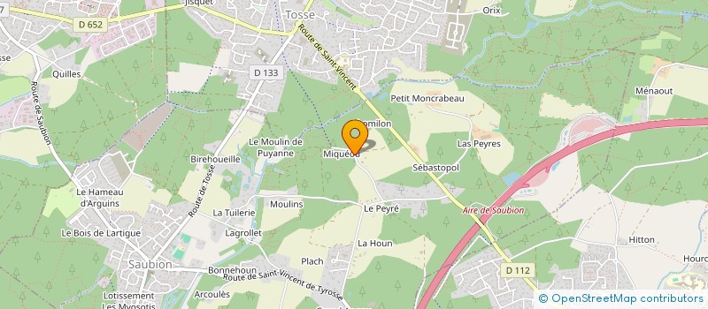 localisation de l'entreprise VFM  SAUBION