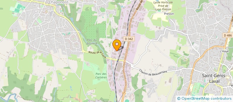 localisation de l'entreprise VFM  CHAPONOST