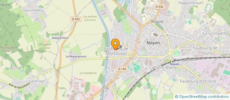 localisation de l'entreprise VFOOD  NOYON