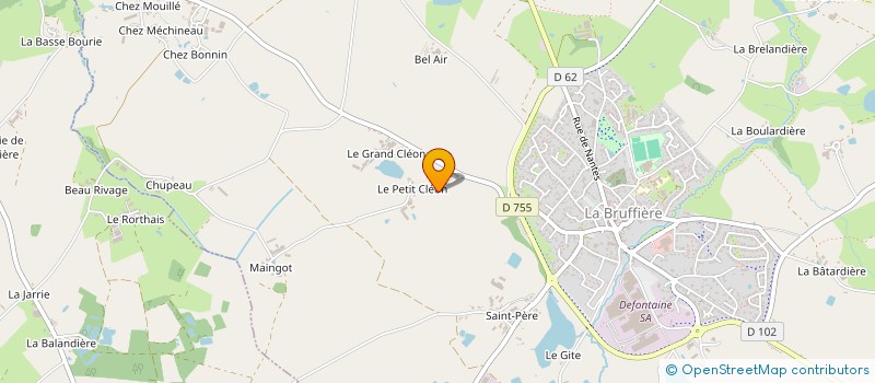 localisation de l'entreprise VFP AGRI à LA BRUFFIERE