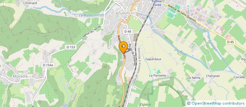 localisation de l'entreprise VFR DIAG  TULLINS