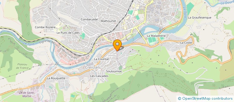 localisation de l'entreprise VFS GESTION  MILLAU