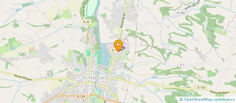 localisation de l'entreprise VG à VIC-FEZENSAC