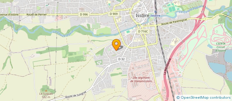 localisation de l'entreprise VG ALPHA  ISSOIRE