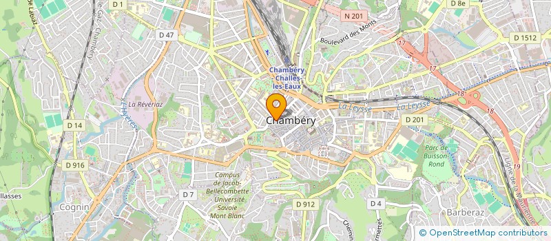 localisation de l'entreprise VG CLUB 2 à CHAMBERY