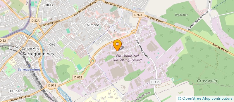 localisation de l'entreprise VG CONCEPT à SARREGUEMINES