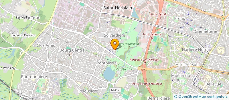 localisation de l'entreprise VG CONSTRUCTION à SAINT-HERBLAIN