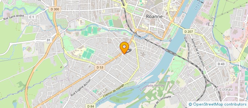 localisation de l'entreprise VG DIFFUSION FRANCE  ROANNE