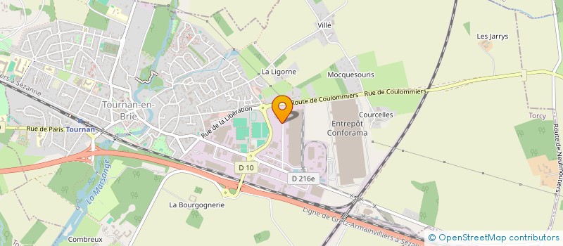 localisation de l'entreprise VG INDUSTRIE  TOURNAN-EN-BRIE