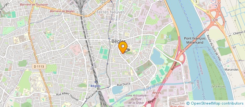 localisation de l'entreprise VG INVEST à BEGLES