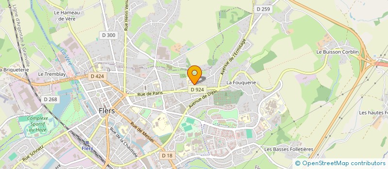 localisation de l'entreprise VG MENUISERIE à FLERS
