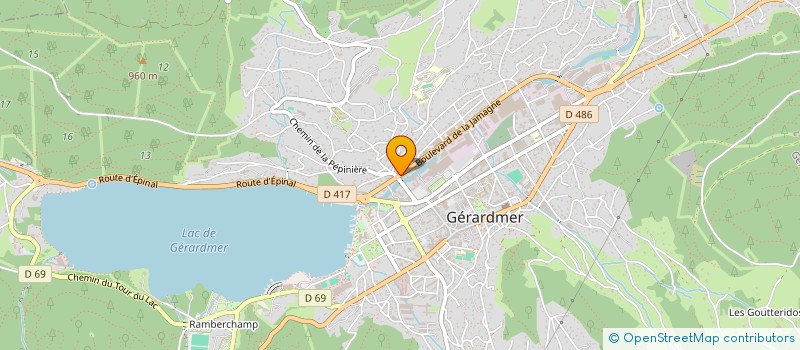localisation de l'entreprise VG STRUCTURES à GERARDMER