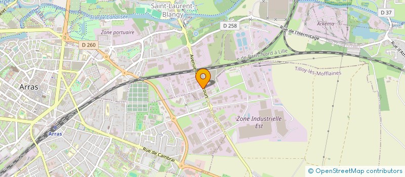 localisation de l'entreprise VG TRANSPORTE FRANCE  SAINT-LAURENT-BLANGY