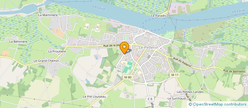 localisation de l'entreprise VG2M INVEST  LE PELLERIN