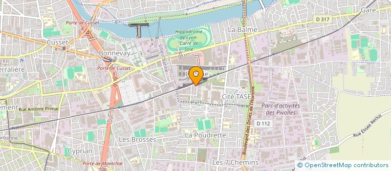 localisation de l'entreprise VGA  VAULX-EN-VELIN