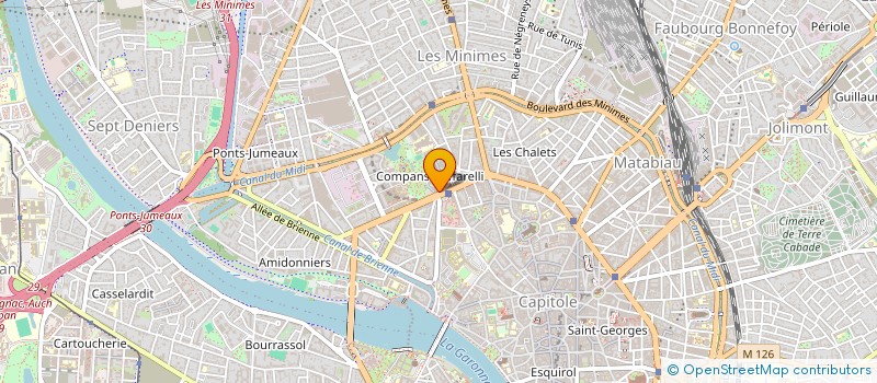 localisation de l'entreprise VGA ADMINISTRATIVE & GESTION  TOULOUSE