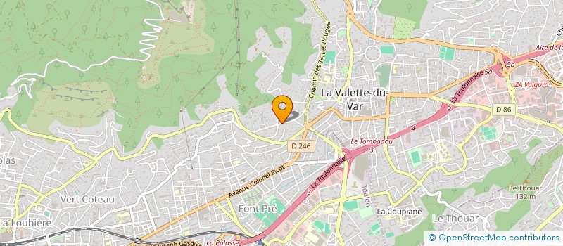 localisation de l'entreprise VGA SOLUTIONS RH  TOULON