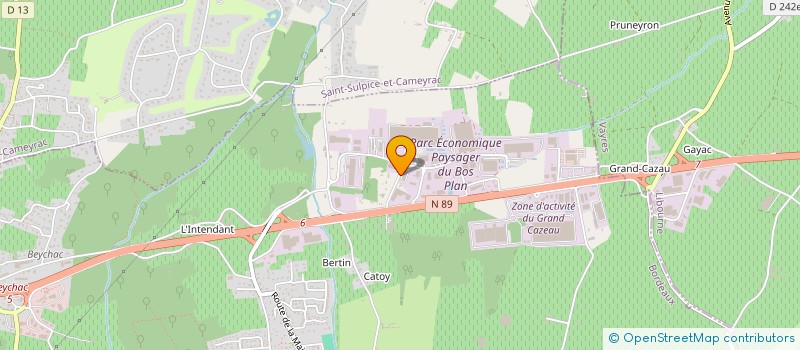 localisation de l'entreprise VGB  BEYCHAC-ET-CAILLAU